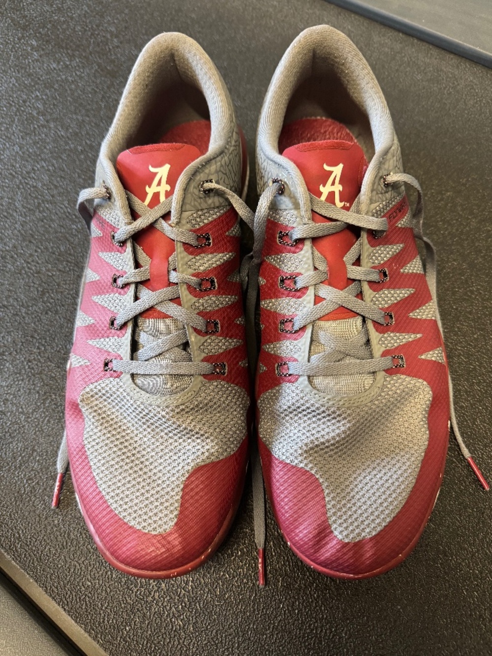 Nike Free 5.0 Alabama Crimson Tide Sneakers Men’s 12.5 Gray & Crimson